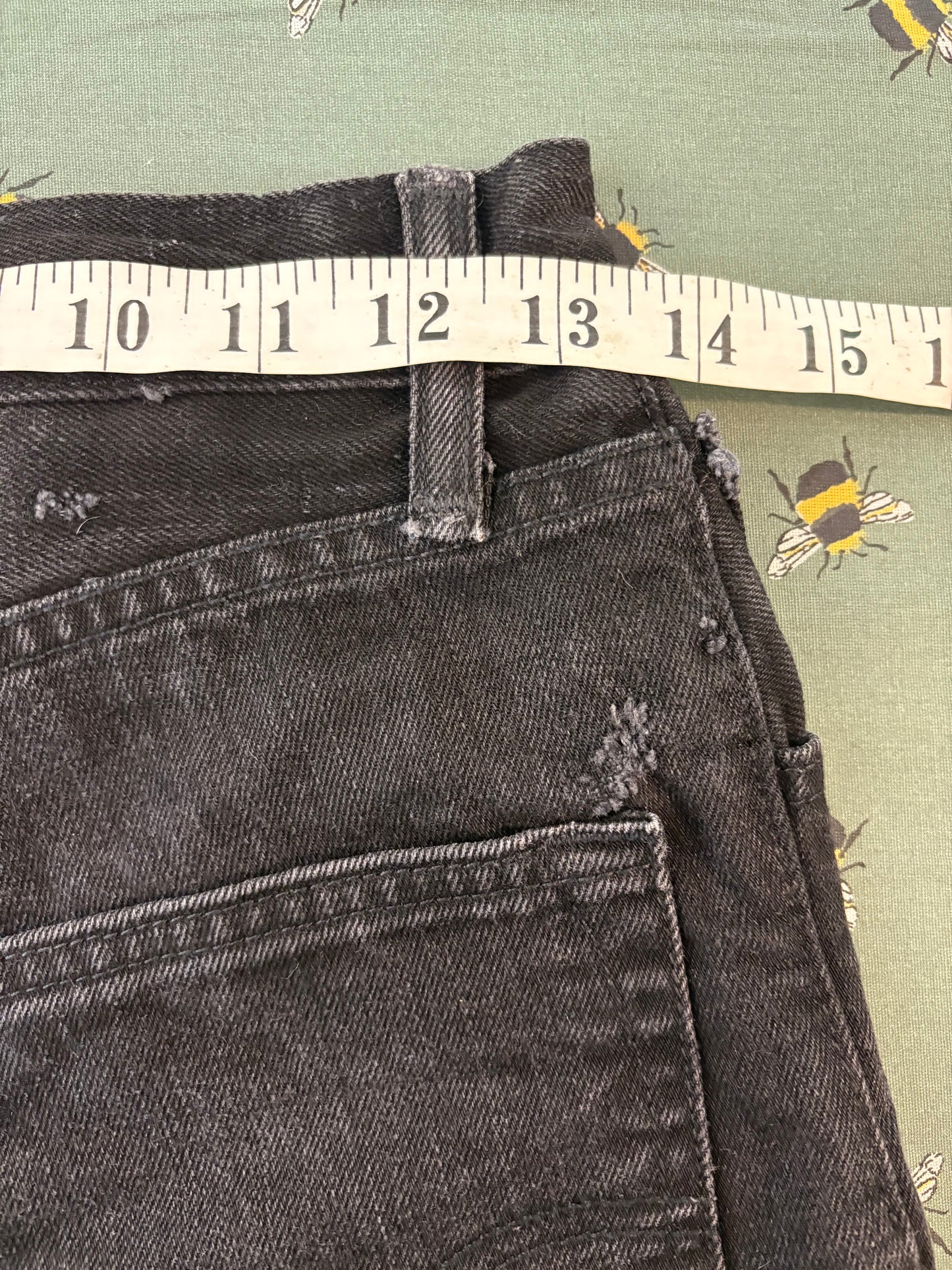 Black Levi's Cut off Shorts