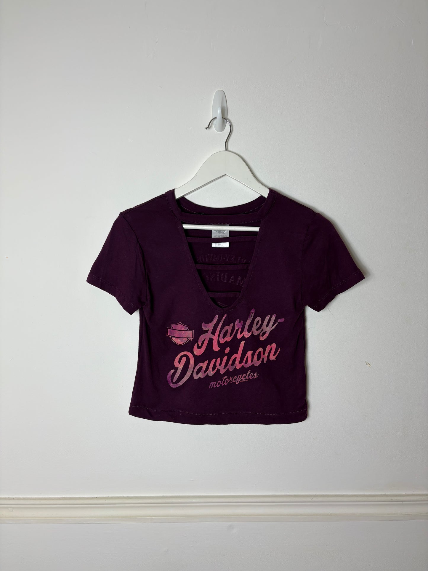 Rework Cropped Harley-Davidson T-shirt