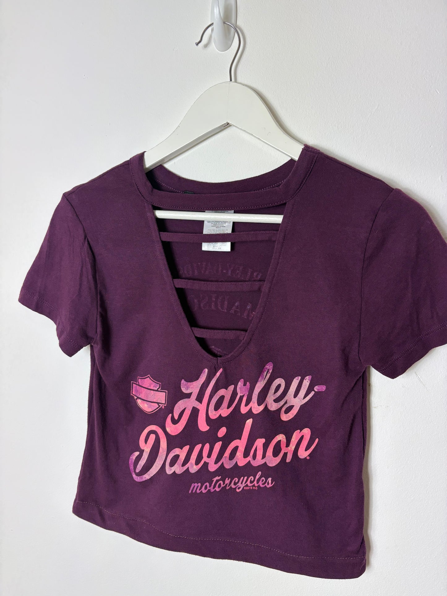 Rework Cropped Harley-Davidson T-shirt