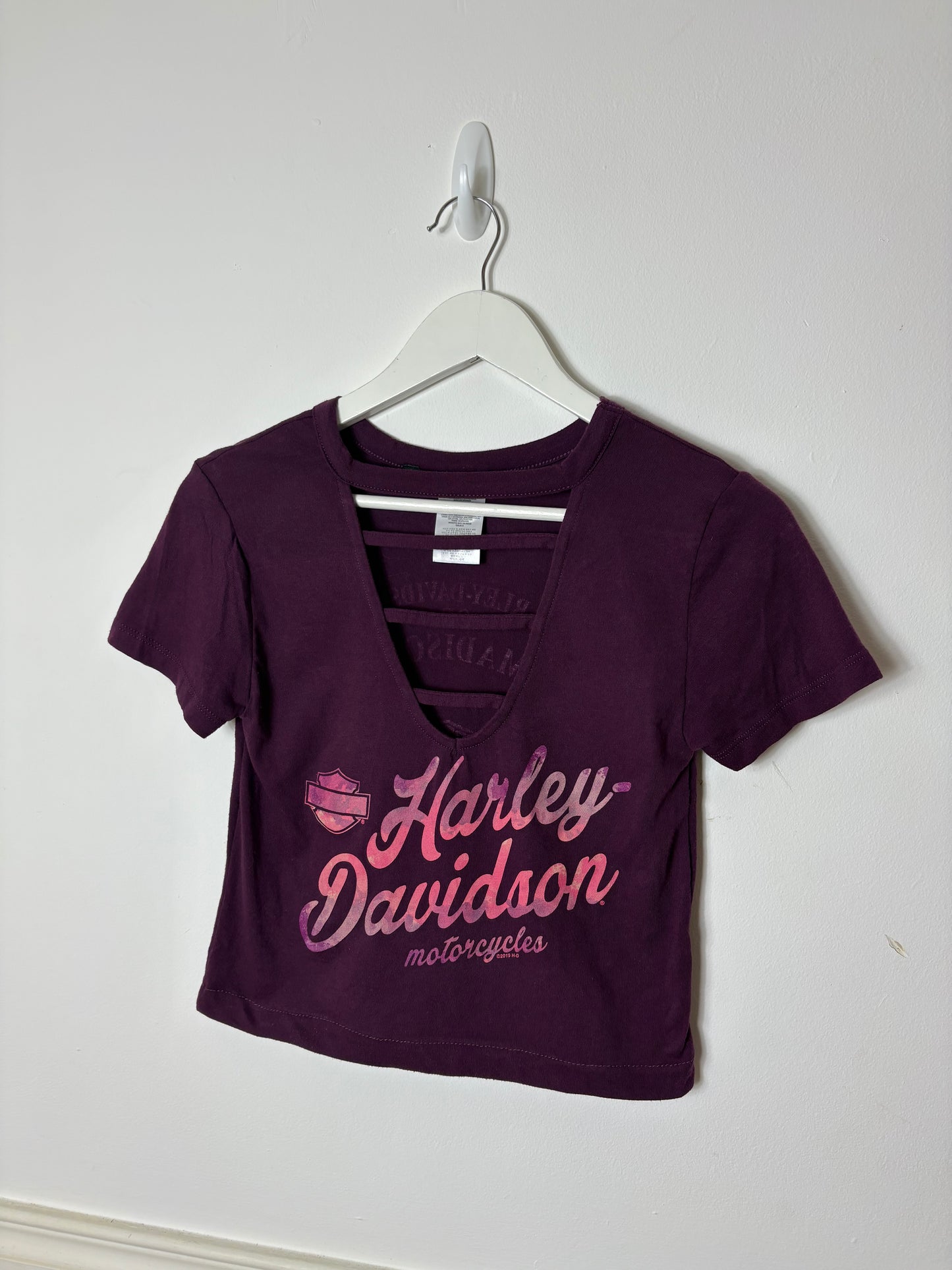 Rework Cropped Harley-Davidson T-shirt