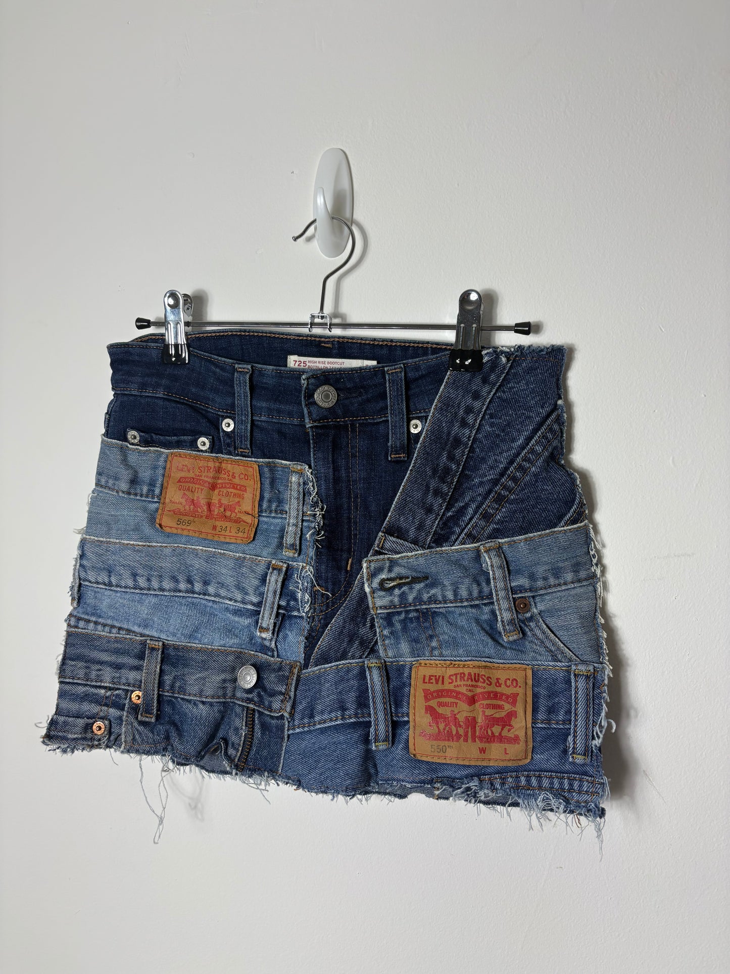 Re-work Levi's Denim Mini Skirt