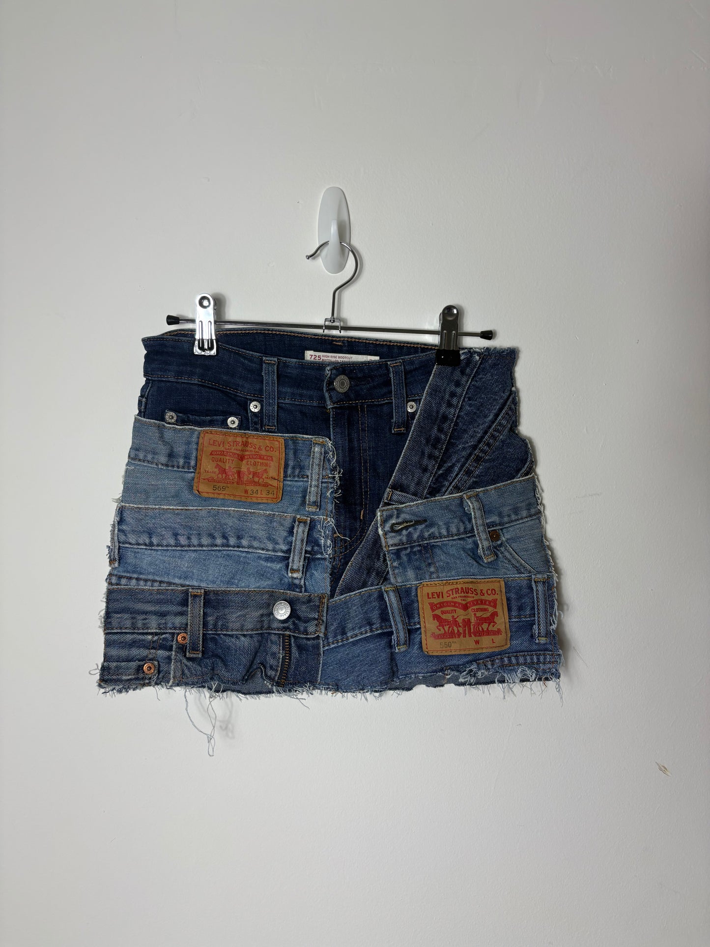 Re-work Levi's Denim Mini Skirt