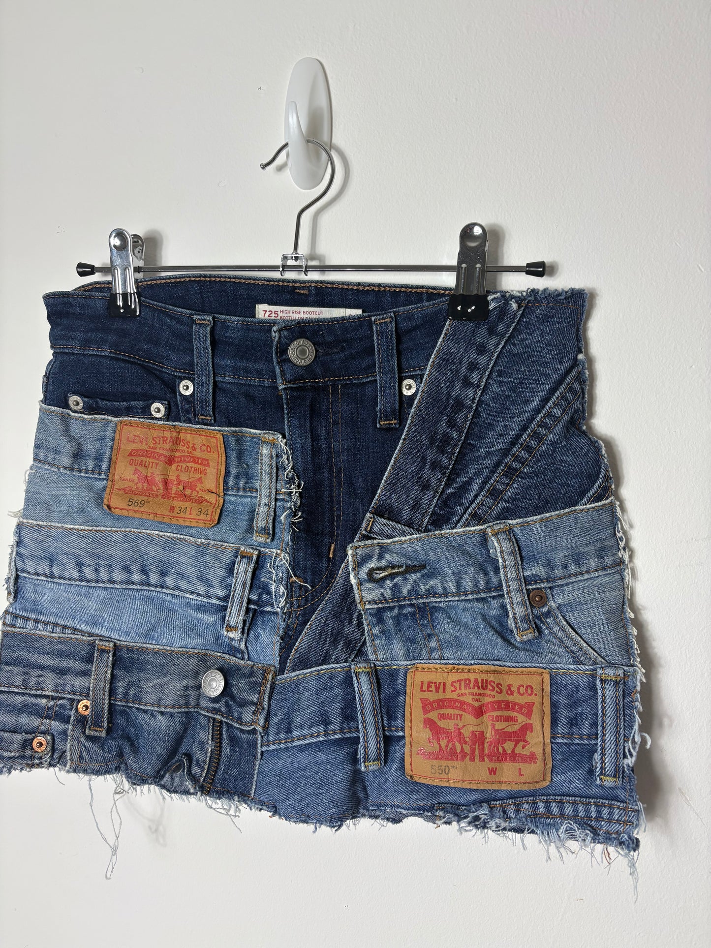 Re-work Levi's Denim Mini Skirt