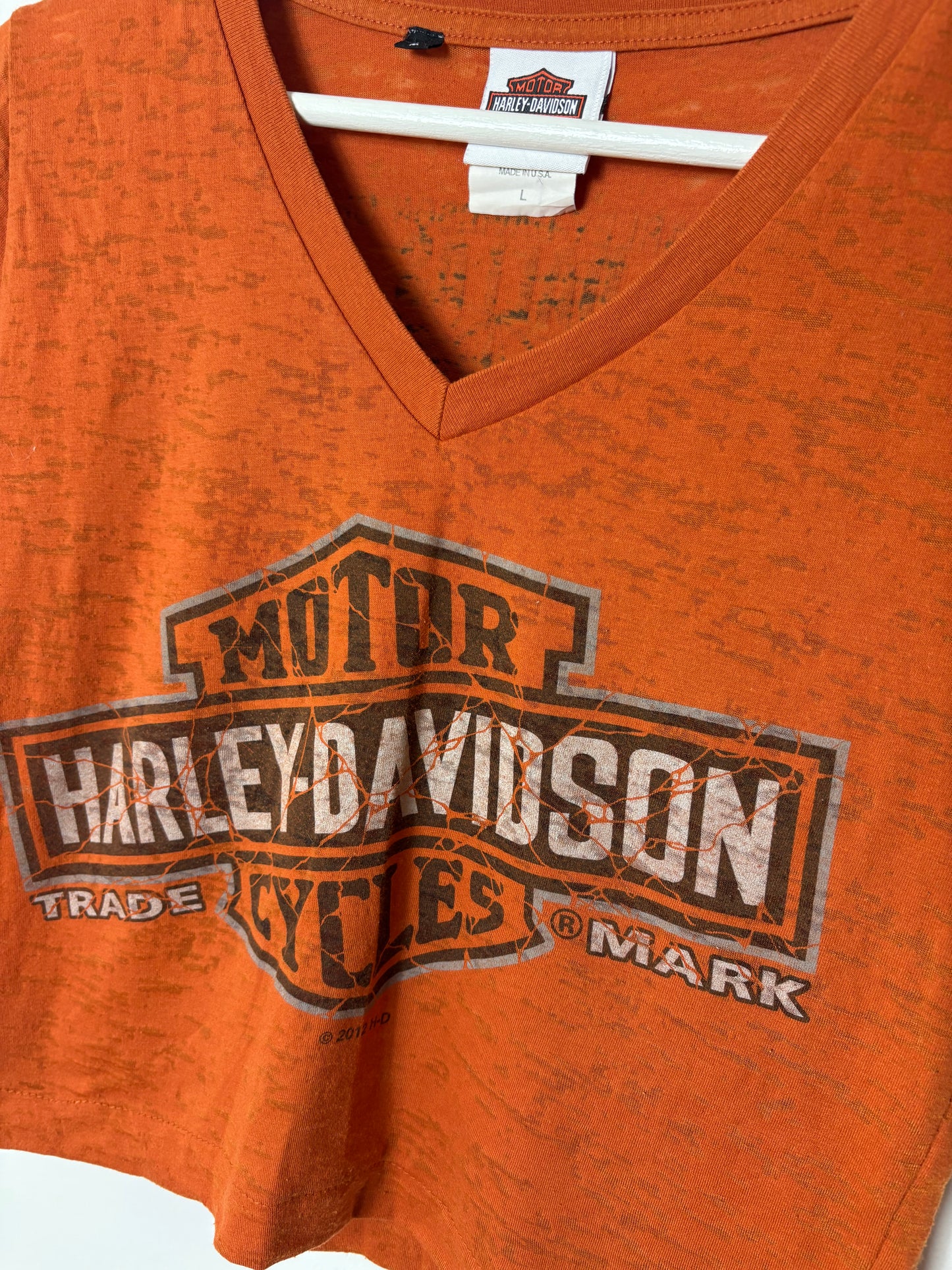 Rework Cropped Harley-Davidson T-shirt