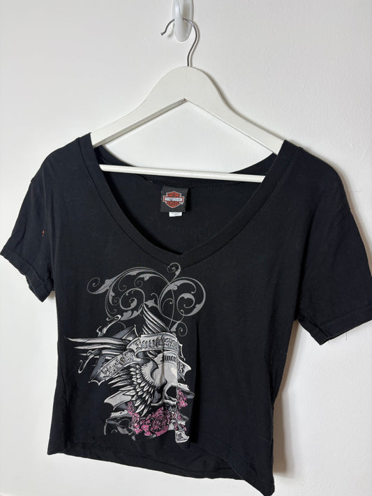 Rework Cropped Harley-Davidson T-shirt